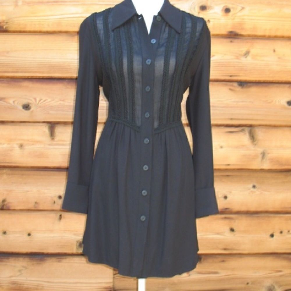 vintage 90’s Made in Italy Black Corset Dress